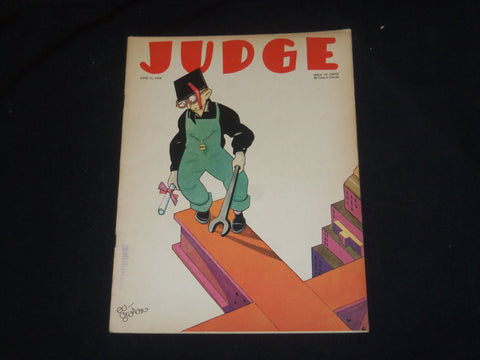1932 JUNE 11 JUDGE MAGAZINE - ILLUSTRATED COVER - ST 5737