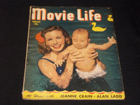 1950 FEBRUARY MOVIE LIFE MAGAZINE - JEANNE CRAIN FRONT COVER - E 1369