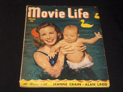 1950 FEBRUARY MOVIE LIFE MAGAZINE - JEANNE CRAIN FRONT COVER - E 1369