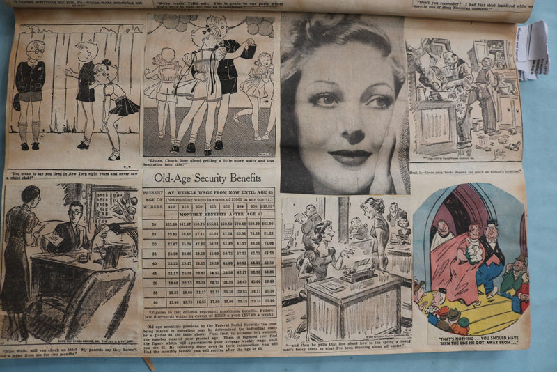 1939 HOLLYWOOD AND CARTOON SCRAPBOOK - E 26492