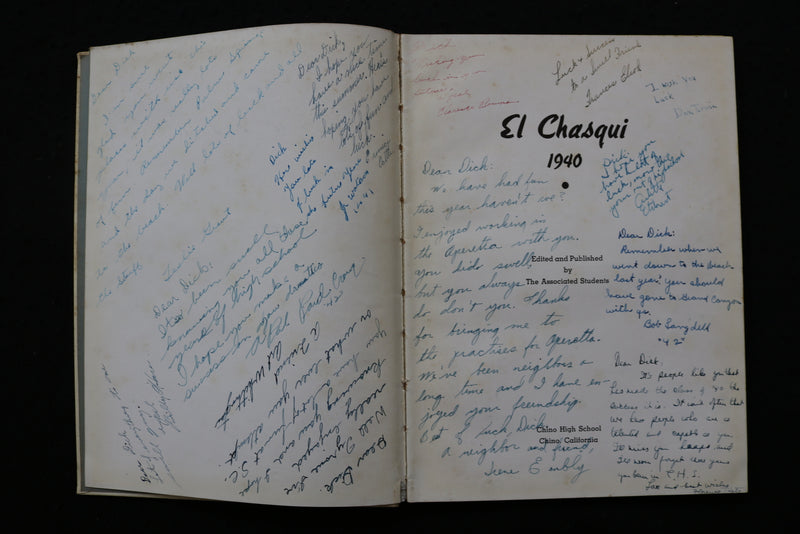 1940 EL CHASQUI CHINO HIGH SCHOOL YEARBOOK - CHINO, CALIFORNIA - YB 3512