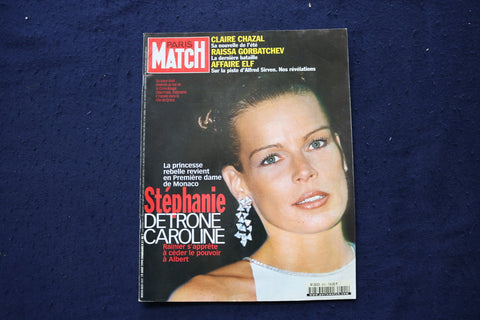 1999 AUGUST 19 PARIS MATCH MAGAZINE - PRINCESS STEPHANIE COVER - E 23586
