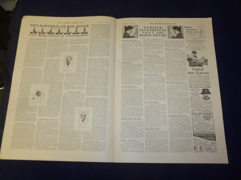 1899 FEBRUARY 25 THE SATURDAY EVENING POST MAGAZINE - NICE ILLUSTRATIONS- B 6695