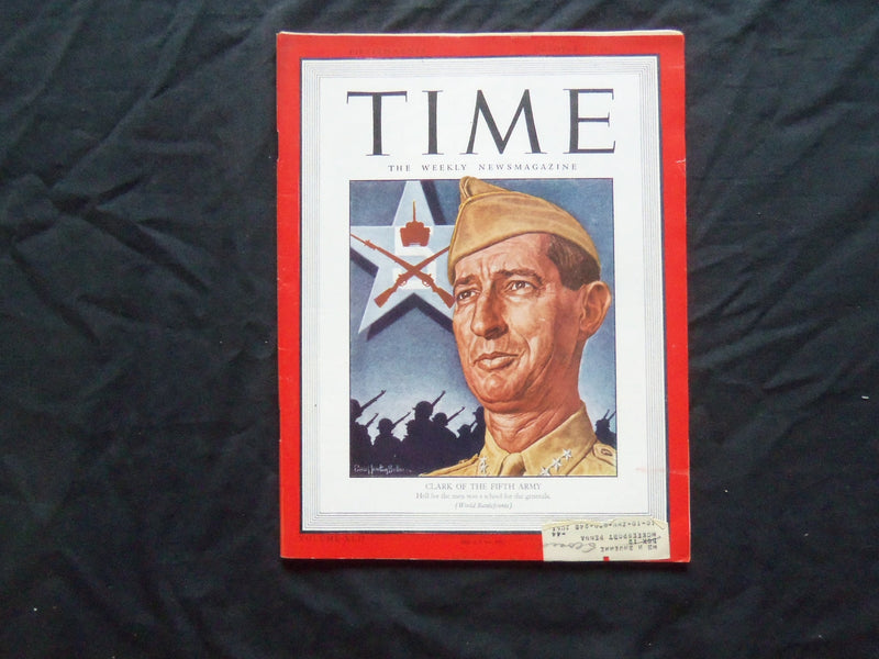 1943 OCTOBER 4 TIME MAGAZINE - LT. GENERAL MARK CLARK OF THE FIFTH ARMY - T 884