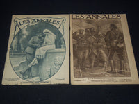 1918 LES ANNALES WWI FRENCH MAGAZINE LOT OF 7 ISSUES - WORLD WAR I - O 3785