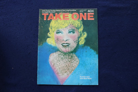 1974 JANUARY 22 TAKE ONE MAGAZINE - MAE WEST COVER - E 19097