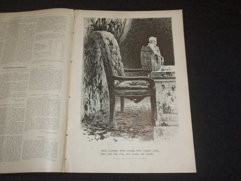 1910 APRIL 2 HARPER'S WEEKLY MAGAZINE - DANTE IN HELL - ST 6368