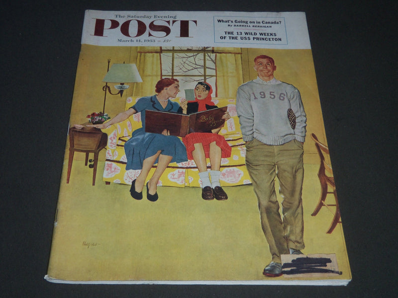 1953 MARCH 14 THE SATURDAY EVENING POST MAGAZINE - ILLUSTRATED COVER - SP 1954