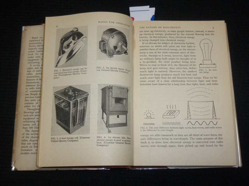 1947 PRINCIPLES OF RADIO FOR OPERATORS HARDCOVER BOOK BY RALPH ATHERTON- KD 7471