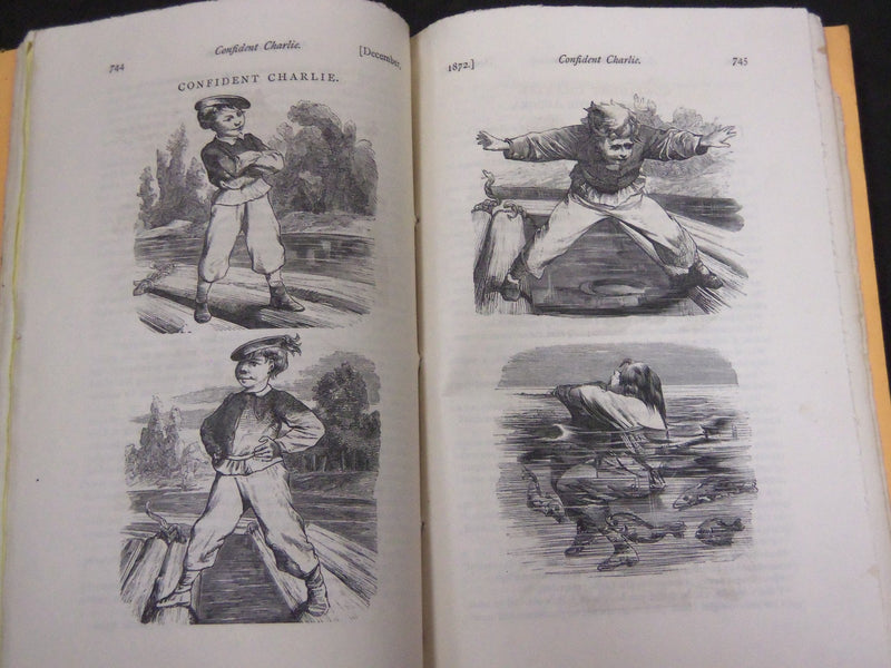 1872 OUR YOUNG FOLKS ILLUSTRATED MAGAZINE LOT OF 12 - GREAT STORIES - WR 105O