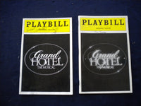 1991-1992 GRAND HOTEL THE MUSICAL PLAYBILL - LOT OF 2 - 3 SIGNATURE - J 8312