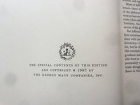 1967 THE WRITINGS OF THOMAS JEFFERSON HARDCOVER BOOK - HERITAGE PRESS - KD 8863