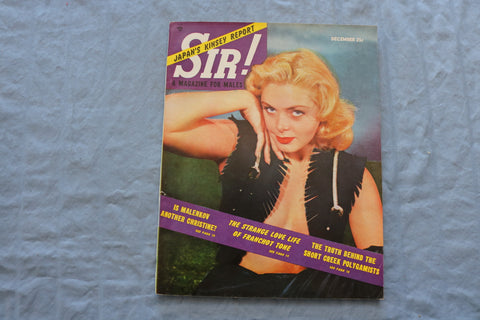 1953 DECEMBER SIR! MAGAZINE - GREEK POLYGAMISTS COVER - SP 1197B