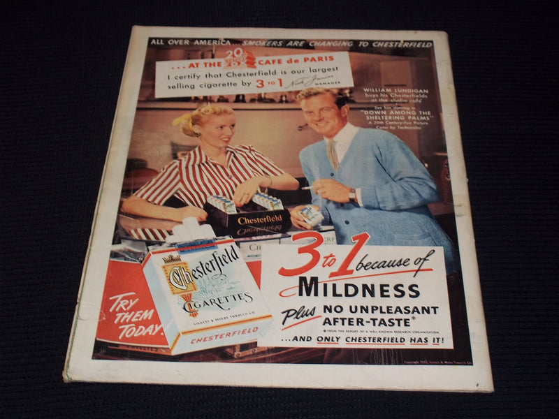 1952 JANUARY 1 LOOK MAGAZINE - BATHING SUIT FRONT COVER - E 20415