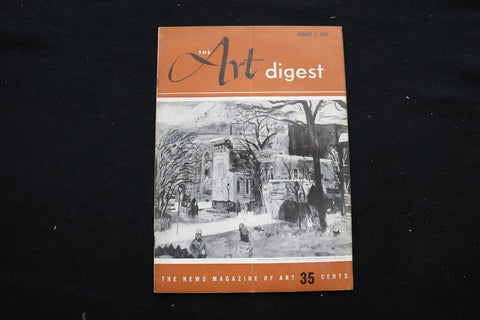 1947 AUGUST 1 THE ART DIGEST MAGAZINE - WINTER SUN, CHICAGO COVER - E 10234