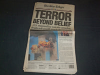 2001 SEPTEMBER 12 THE STAR-LEDGER NEWSPAPER - TERROR BEYOND BELIEF - NP 3471