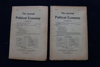 1909-1910 THE JOURNAL OF POLITICAL ECONOMY MAGAZINE - LOT OF 10 - O 3419