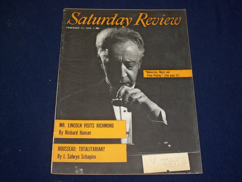1956 FEBRUARY 11 SATURDAY REVIEW MAGAZINE - ARTUR RUBINSTEIN - SP 9436