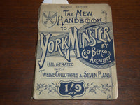 1895 THE NEW HANDBOOK TO YORK MINSTER BY GEO. BENSON - 12 COLLOTYPES - K 1228