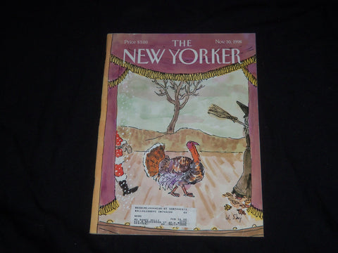 1998 NOVEMBER 30 THE NEW YORKER MAGAZINE - ILLUSTRATED COVER - NY 1855