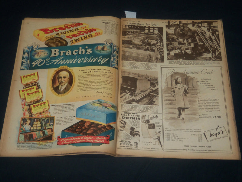 1944 OCTOBER 8 THE PITTSBURGH PRESS SUNDAY ROTO SECTION - FALL BEAUTY - NP 4468