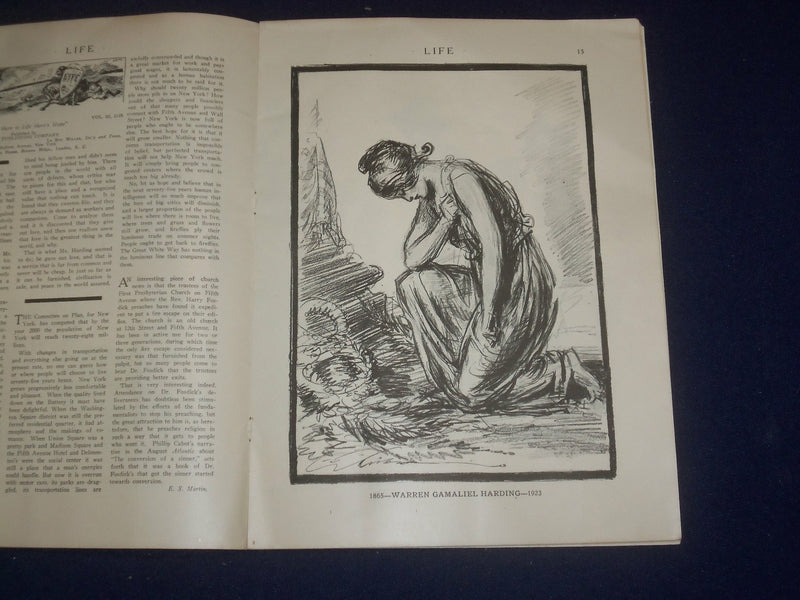 1923 AUGUST 16 LIFE MAGAZINE - FARMERS NUMBER - THE PEACH CROP - ST 6548