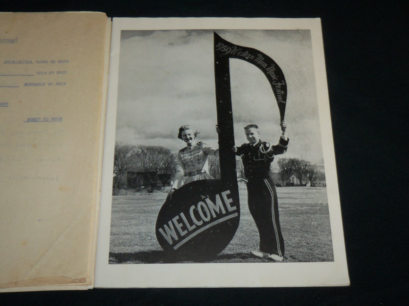 1959 MAY 23 WESTERN MASSACHUSETTS MUSIC FESTIVAL PROGRAM - HADLEY - J 6619
