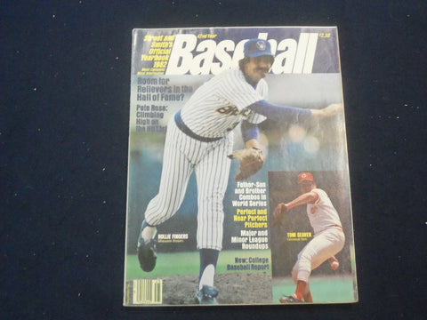 1982 STREET AND SMITH'S BASEBALL MAGAZINE - ROLLIE FINGERS COVER - ST 6915