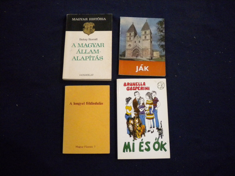 1970's-1990's HUNGARIAN SOFTCOVER BOOKS - LOT OF 15 - KD 8068