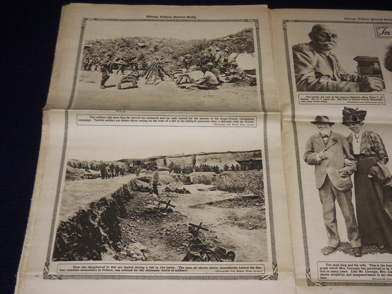 1915 NOVEMBER 14 CHICAGO SUNDAY TRIBUNE NEWSPAPER ROTO SECTION -VILLA WIFE- K 55