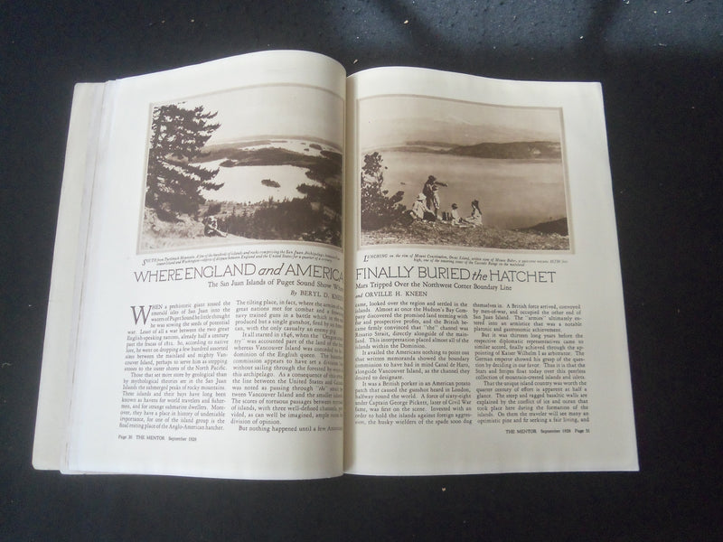 1928 SEP THE MENTOR MAGAZINE - ILLUSTRATED COVER, PHOTOS & ARTICLES - SP 961I