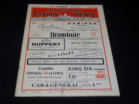 1955 JANUARY 29 ILLUSTRATED LONDON NEWS MAGAZINE NICE COVERS & ADS - E 4284