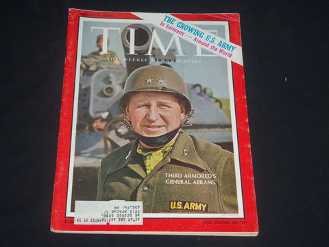 1961 OCTOBER 13 TIME MAGAZINE - MAJOR GENERAL ABRAMS - T 1816