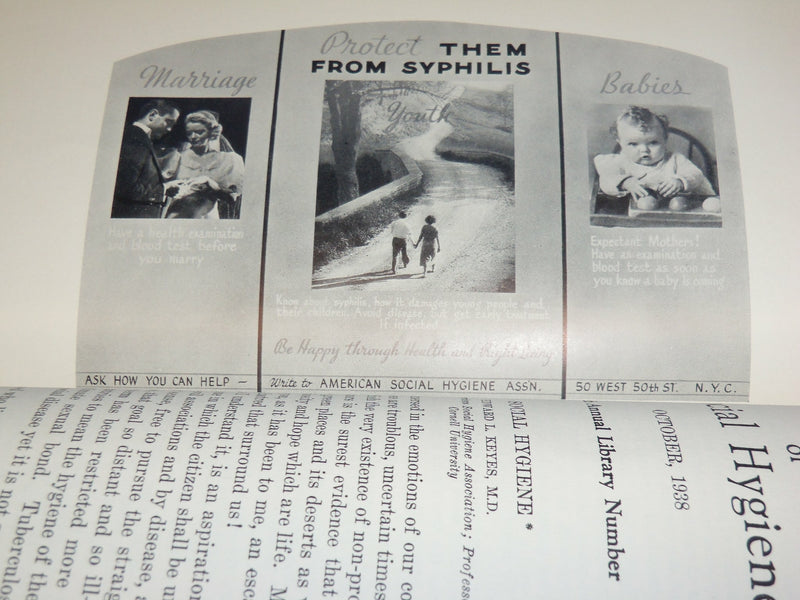 1937-1939 THE JOURNAL OF SOCIAL HYGIENE MAGAZINE LOT OF 4 ISSUES - O 1858