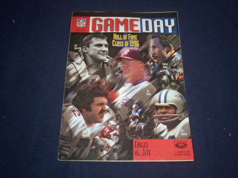 1996 AUGUST 8 GAMEDAY MAGAZINE - NEW YORK JETS AT PHILADELPHIA EAGLES - ST 3811C