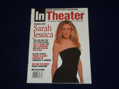 1999 AUGUST 30 IN THEATER MAGAZINE - SARAH JESSICA PARKER COVER - SP 9685