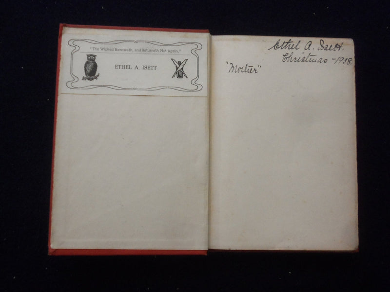 1907 CATCH WORDS OF CHEER HARDCOVER BOOK BY SARA HUBBARD - KD 8473
