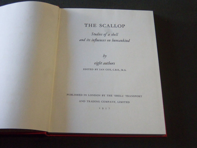 1957 THE SCALLOP STUDIES OF A SHELL BY EIGHT AUTHORS BOOK - KD 4003