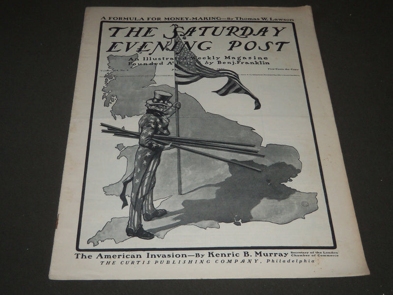 1901 JULY 13 THE SATURDAY EVENING POST MAGAZINE - ILLUSTRATED COVER - SP 540