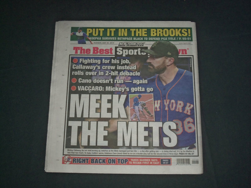 2019 MAY 20 NEW YORK POST NEWSPAPER - GAME OF THRONES SHOCKS ON LAST EPISODE