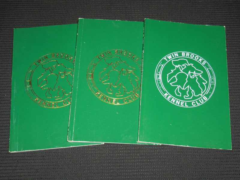 1989-1990 TWN BROOKS KENNEL CLUB CATALOGS LOT OF 3 - NEW JERSEY - O 3178C