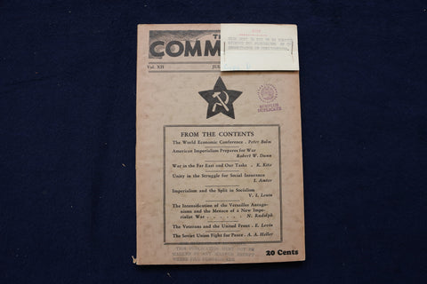 1933 JULY THE COMMUNIST MONTHLY PERIODICAL - K 489