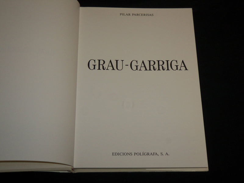 1987 GRAU - GARRIGA HARDCOVER BOOK BY PILAR PARCERISAS - SPANISH - R 704G