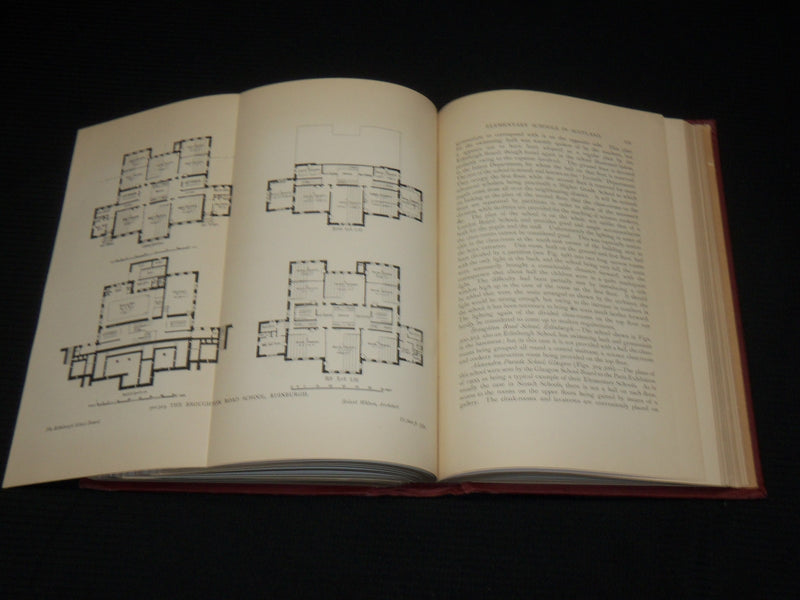 1903 MODERN SCHOOL BUILDINGS HARDCOVER BOOK BY FELIX CLAY - NICE ILLUS.- KD 7477