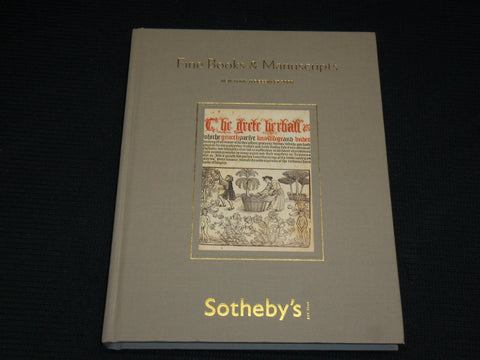 2008 FINE BOOKS & MANUSCRIPTS HARDCOVER BOOK BY SOTHEBY'S - R 719B