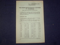 1944 HOUGHTON HYDRAULIC & PNEUMATIC LEATHER PACKINGS HANDBOOK - J 9784