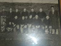 1933 NEW JERSEY STATE CHAMPIONS FOOTBALL TEAM FRAMED PHOTO - 21x17 - #46A