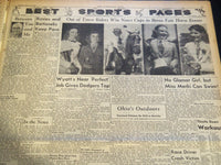 1941 AUGUST 18 CLEVELAND NEWS NEWSPAPER - FIRES AND BLAST RIP NY HARBOR- NT 7412