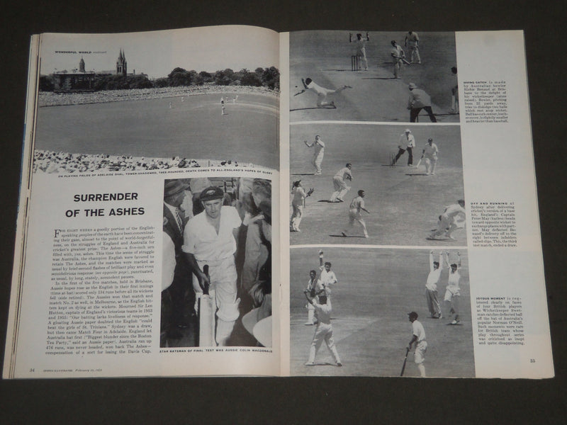 1959 FEBRUARY 16 SPORTS ILLUSTRATED MAGAZINE - JOHNNY LONGDEN COVER - ST 4797
