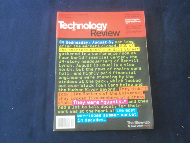 2007 DECEMBER TECHNOLOGY REVIEW MAGAZINE - THE BLOW-UP - ST 4938R